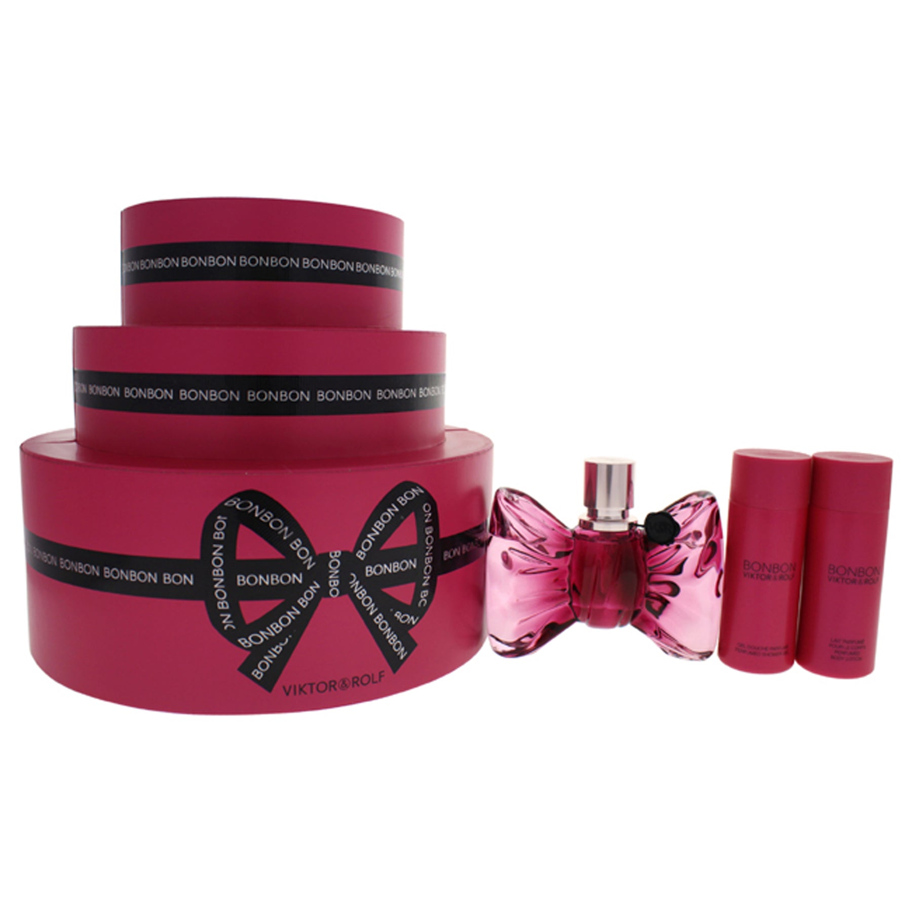 Bonbon von Viktor and Rolf for Women – 3 Pc Gift Set 1.7oz Eau de Parfum Spray, 1,7 Unzen parfümiertes Duschgel, 1,7 Unzen parfümierte Körperlotion