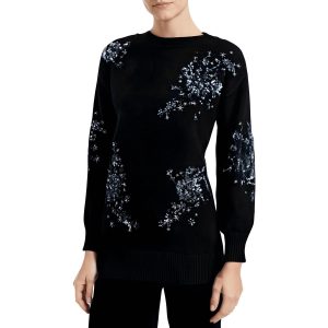 Sequined Strickpullover