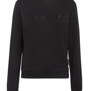 Leisurewear Sweatshirt ist Stickerei Signatur