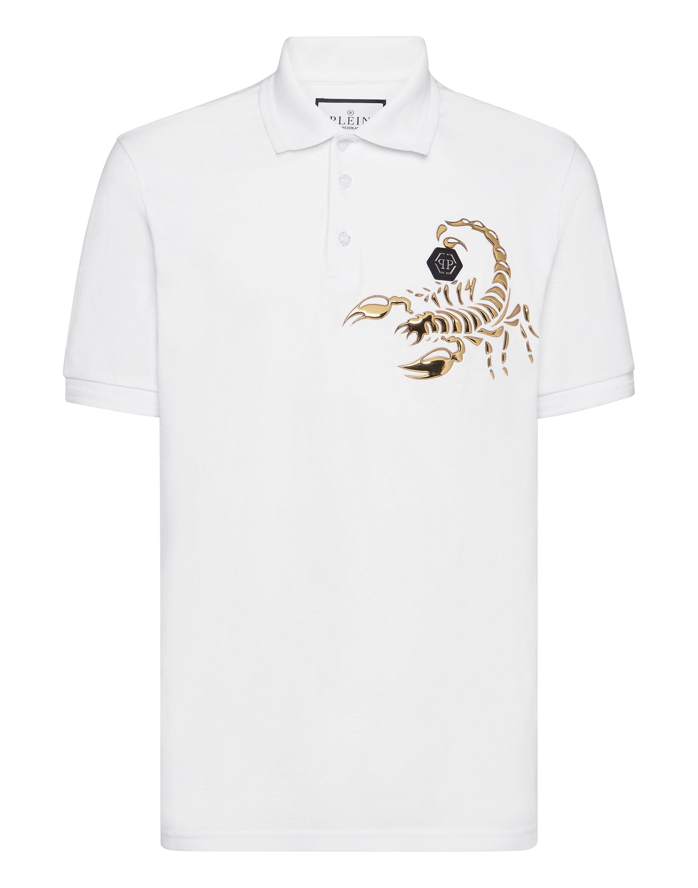 Schmale Passform Poloshirt Skorpion