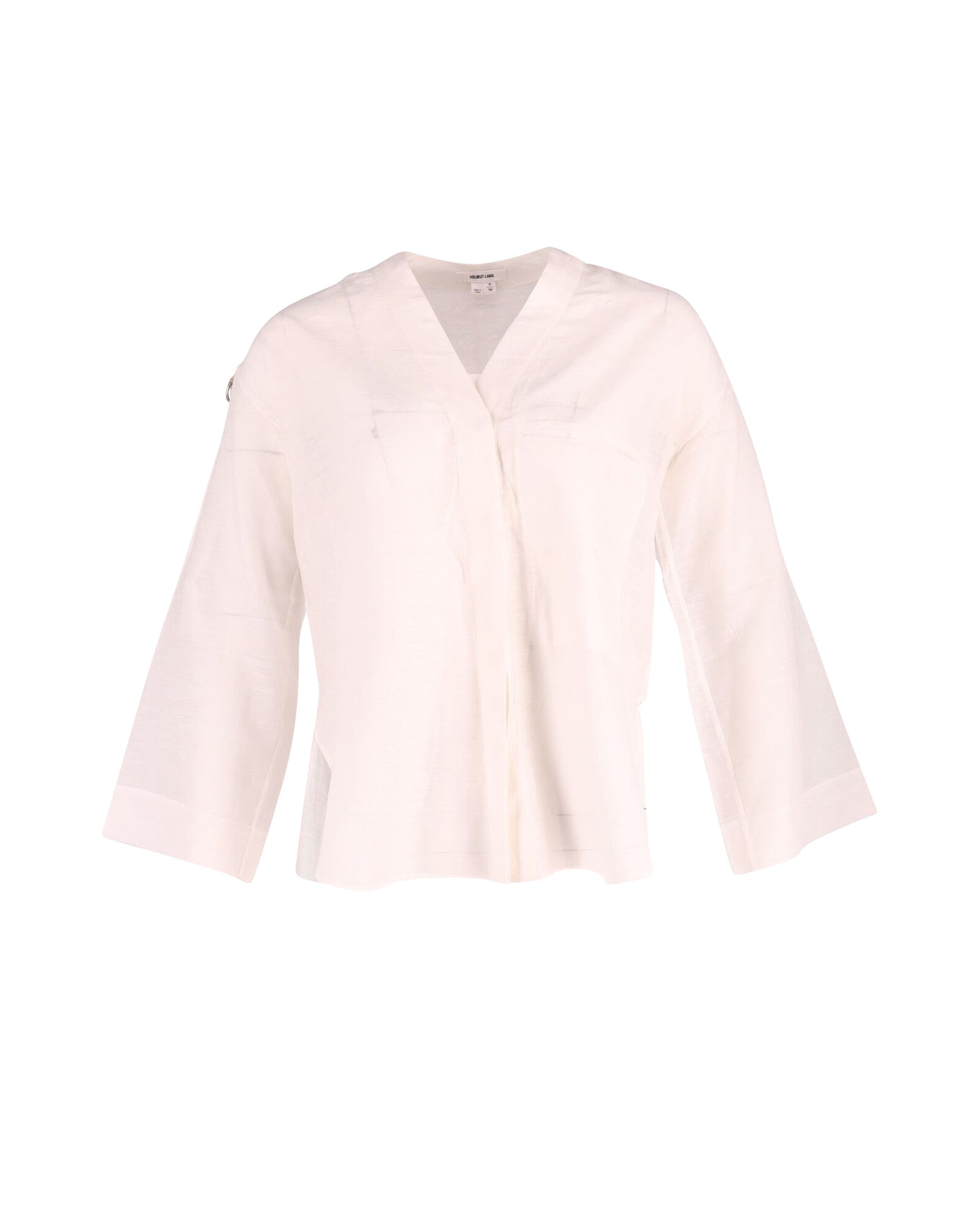 Helmut Lang Casual-Bluse aus weißer Baumwolle