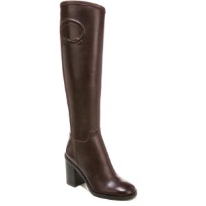 Rivettall Leder kniehohe Stiefel