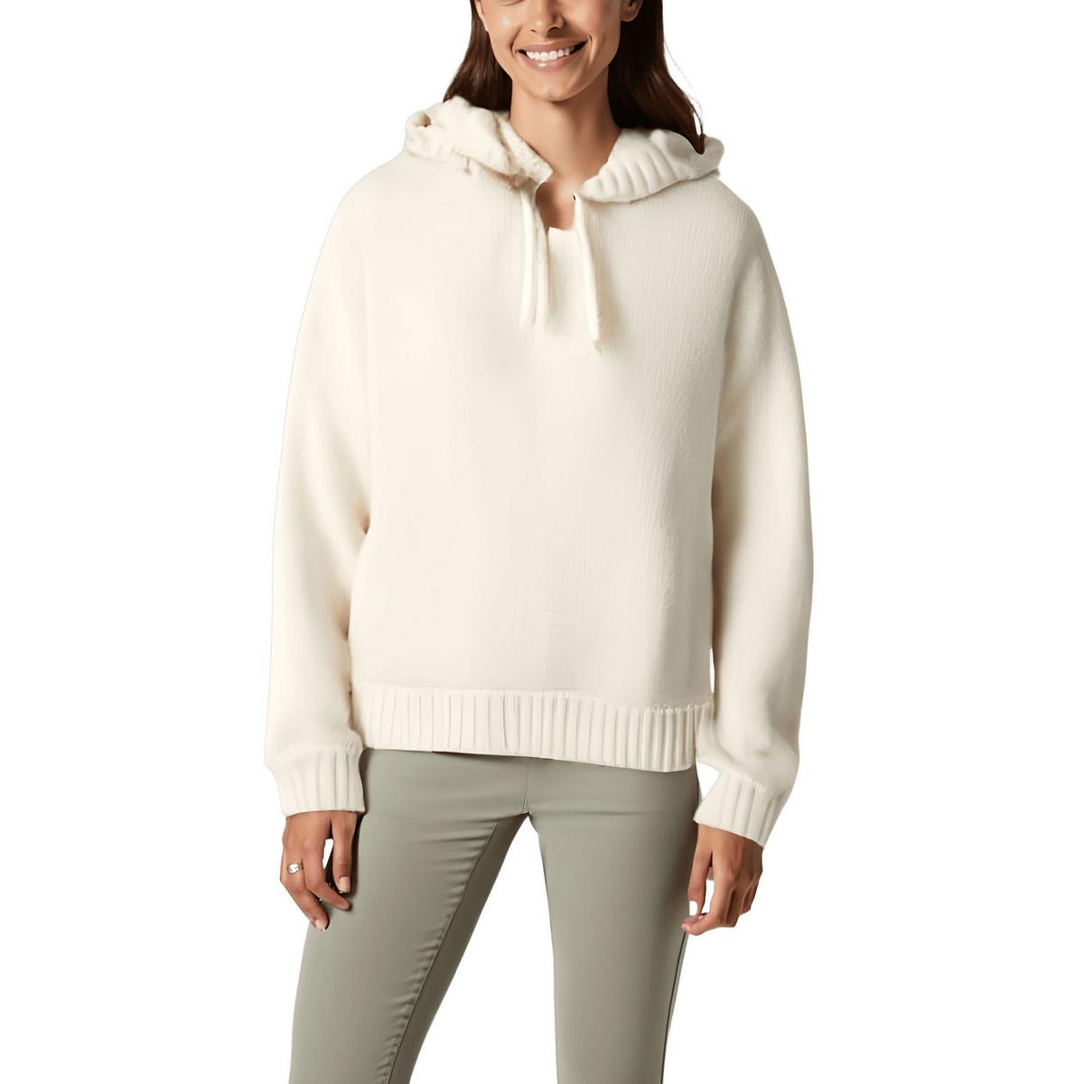 Boucle Kapuzenpullover mit Kapuze