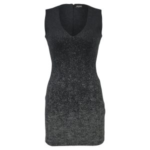 Dsquared2 V-Ausschnitt Minikleid in grau reiner neuer Wolle