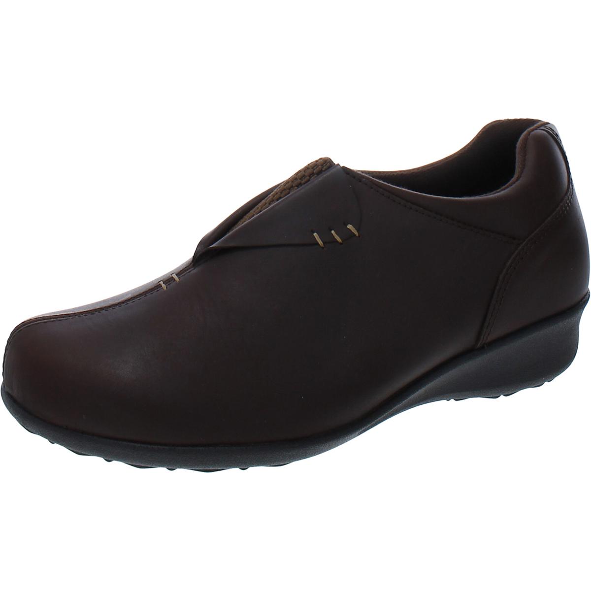 Naples Leder-zum Hineinschlüpfen-Keilstiefel