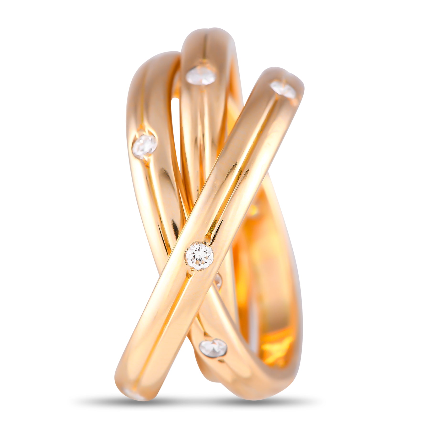 Cartier Constellation 18 Karat Gelbgold Diamantring CA15 -080724