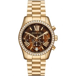 Michael Kors Damen lexington lux braun Zifferblatt Armbanduhr