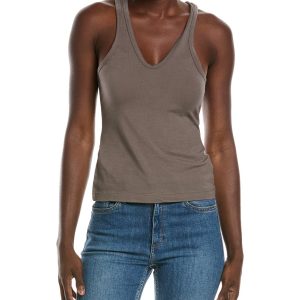 James Perse Cut Away Racerback-Tanktop
