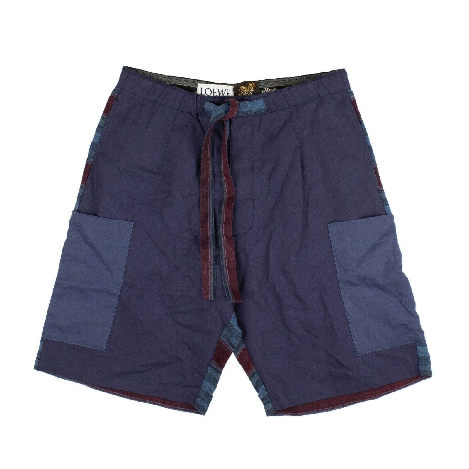 Indigofarbene Cargo-Shorts