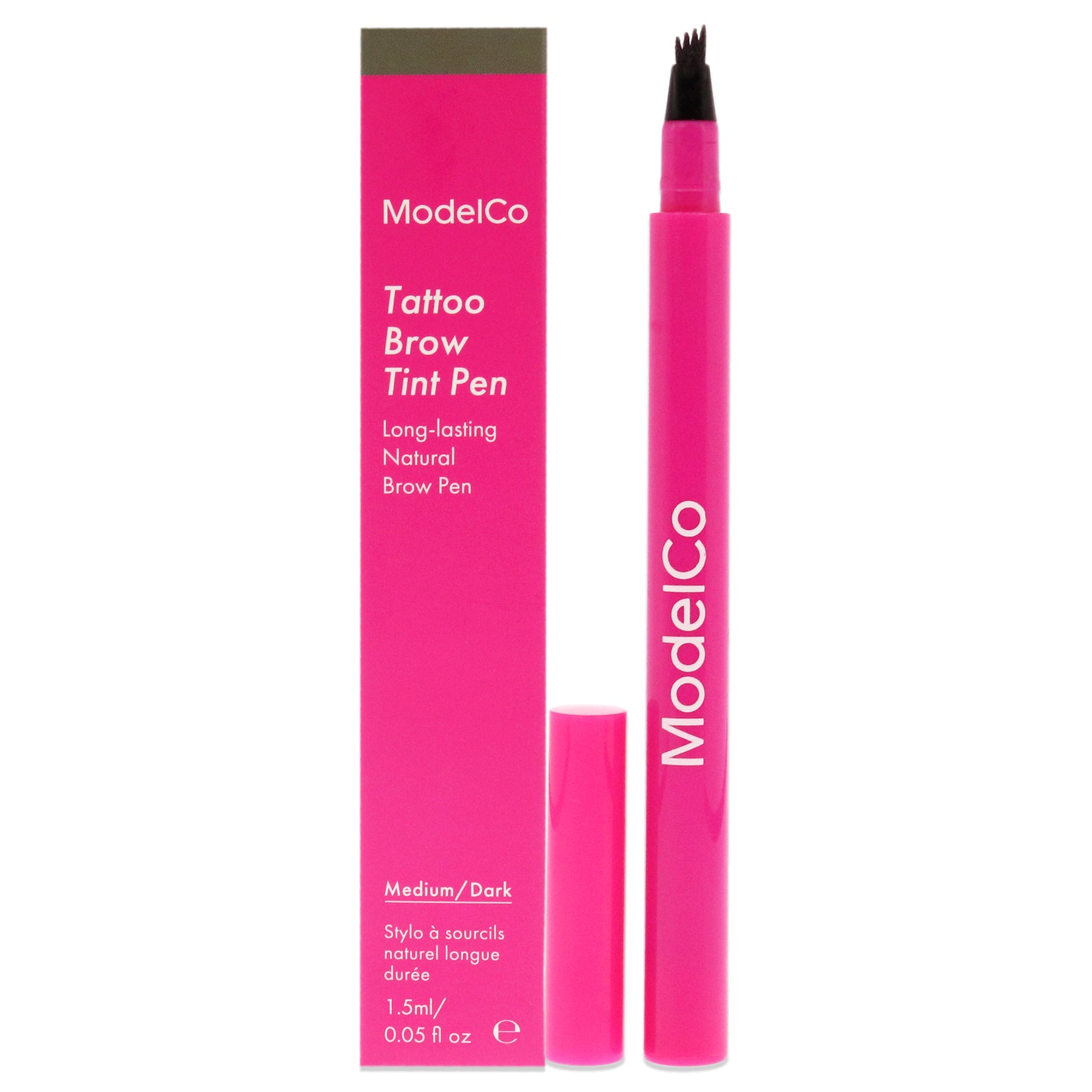 Tattoo Brow Tint Pen – mittel dunkel von ModelCo für Damen – 0.05 oz Brow Pen