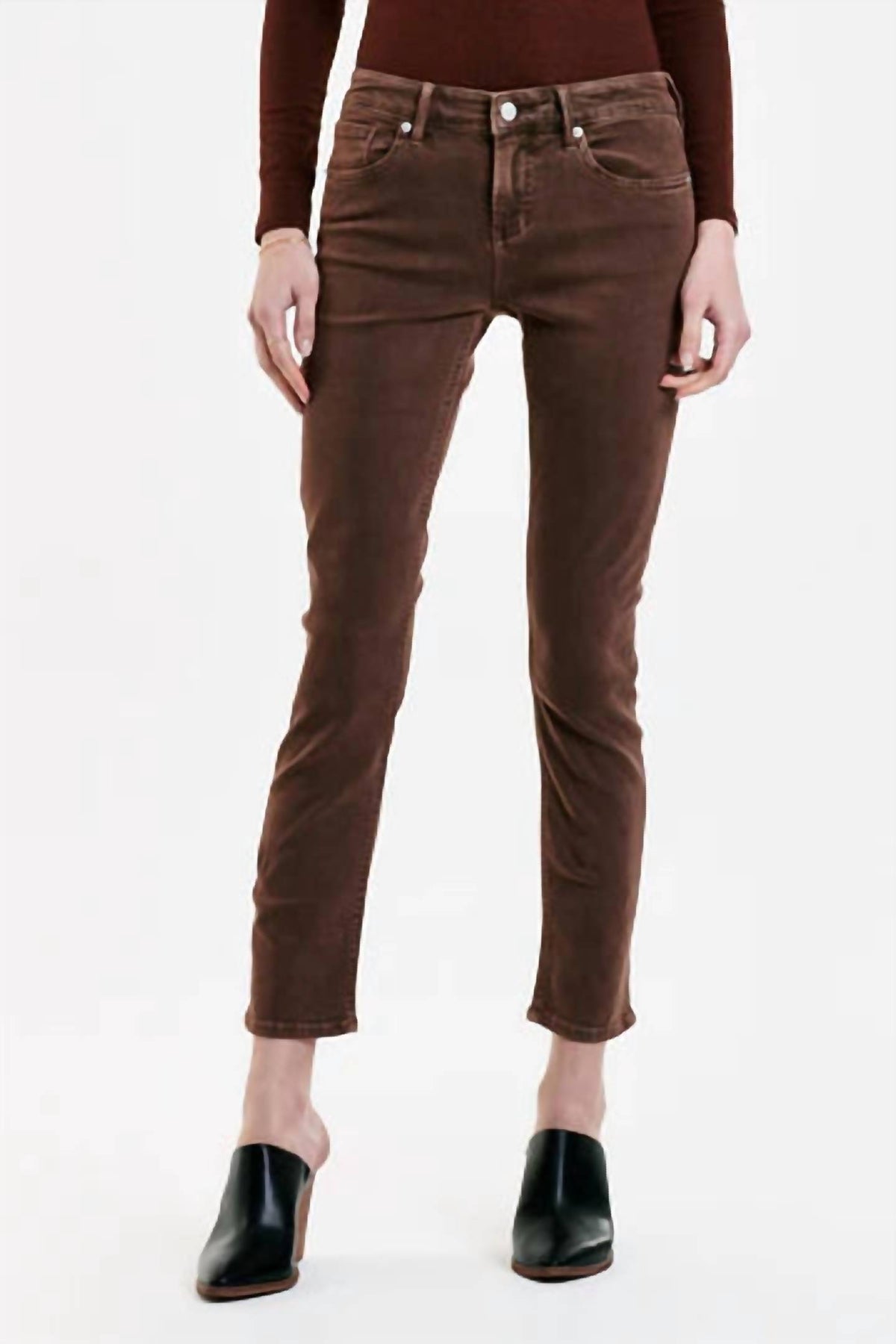 Blair Rootbeer geraden Knöchel Jean in braun