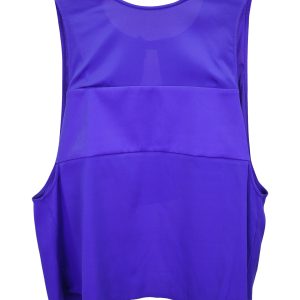 T by Alexander Wang ärmelloses, offenes Oberteil aus blauer Seide 7748645683260