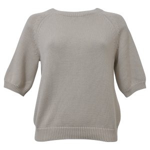 „S Max Mara Corinne Pullover aus ecrufarbener Baumwolle