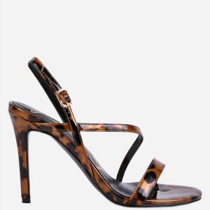 Damen Skyfall Knöchelriemen Sandalen in Leopard