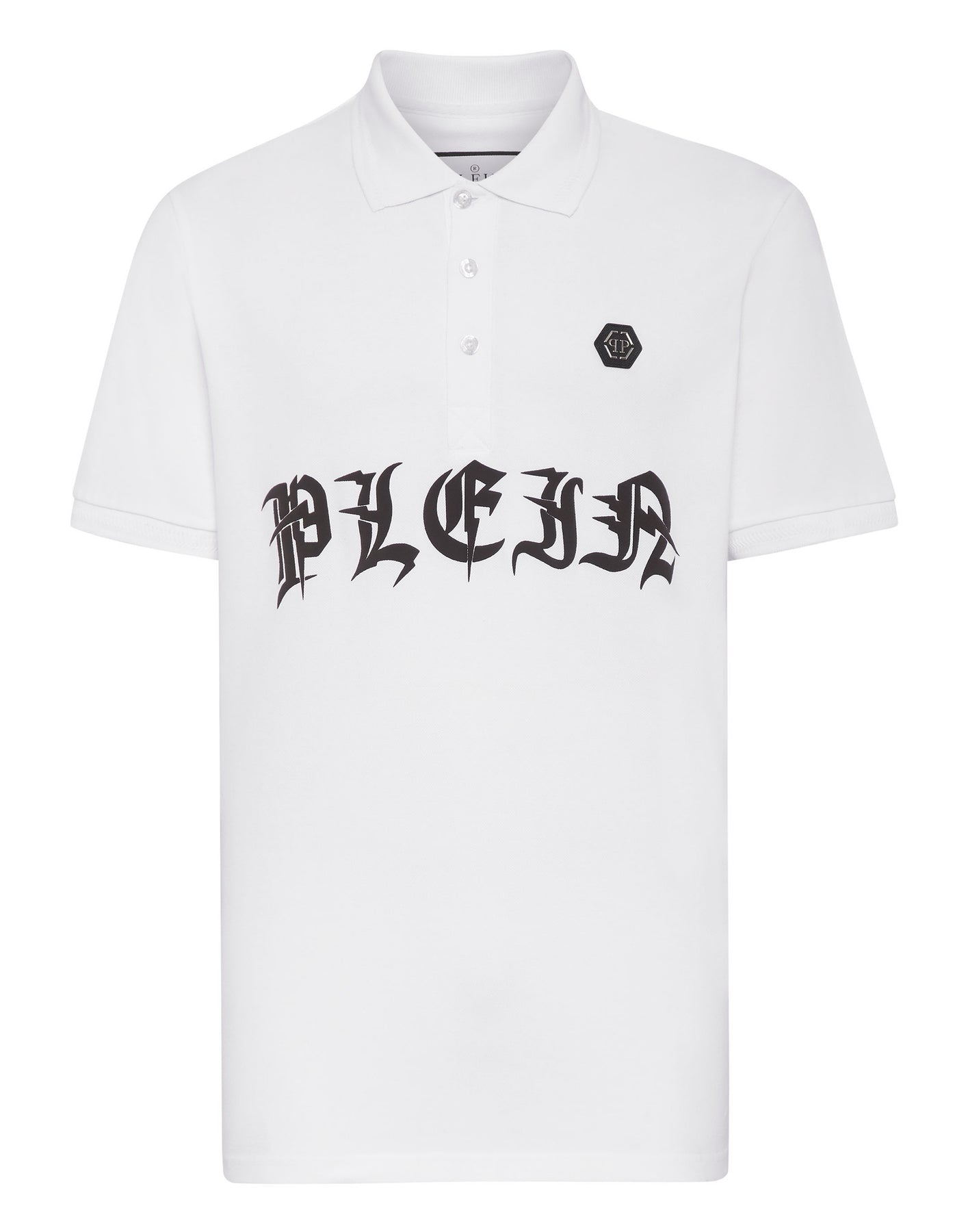 Schmale Passform Piquet Polohemd SS Gothic Plein