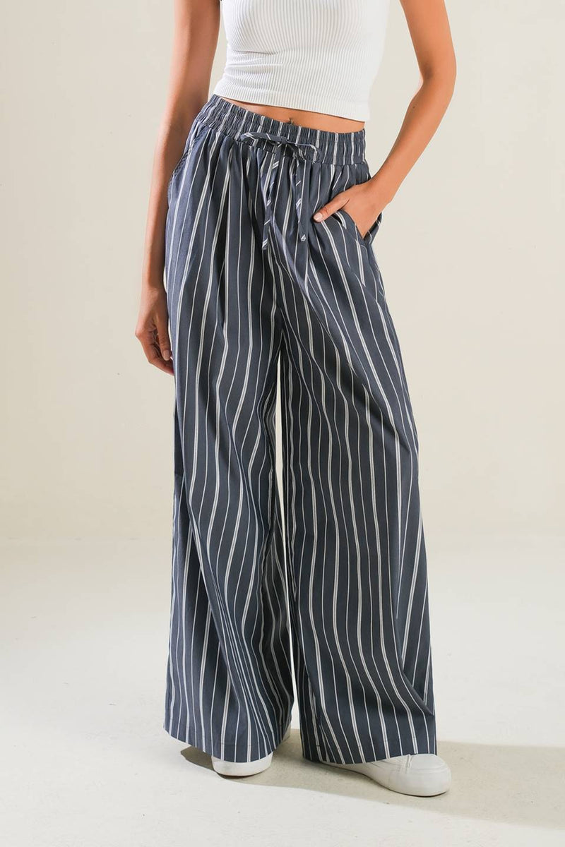 HINTER DEN GRIN gewebt Hose
