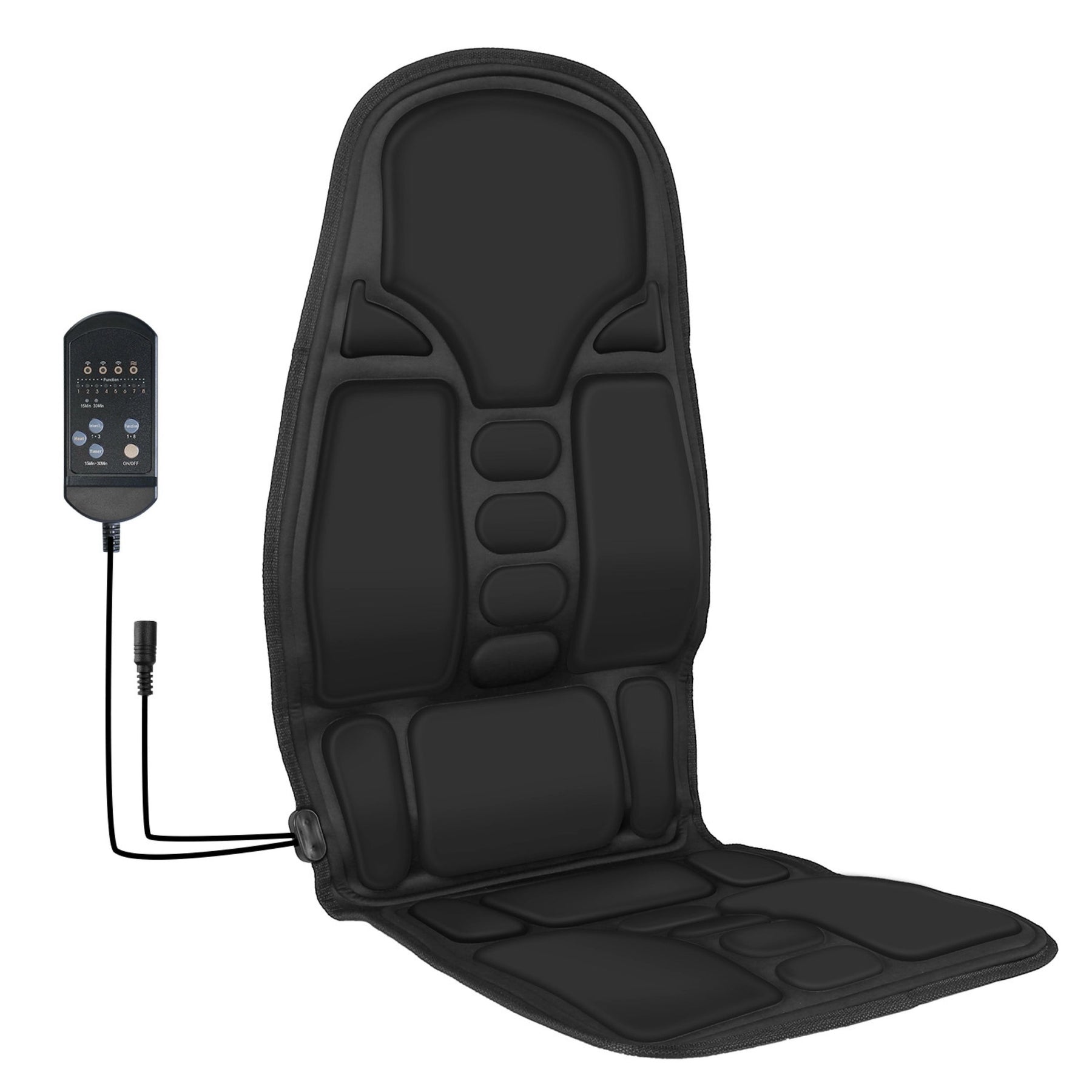 Elektrisches Rückenmassagekissen – 8 Vibrationsmodi, 3 Intensitätsstufen, mit Heizfunktion
