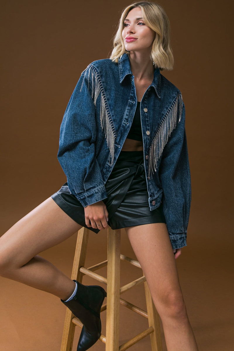 STUNNING EXCELLENCE WASHED Denim Jacke