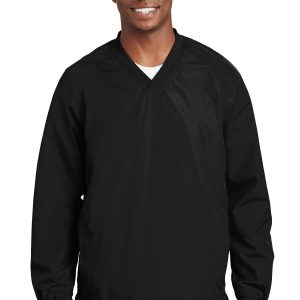 Sport-Tek Herren-Raglan-Windshirt mit V-Ausschnitt
