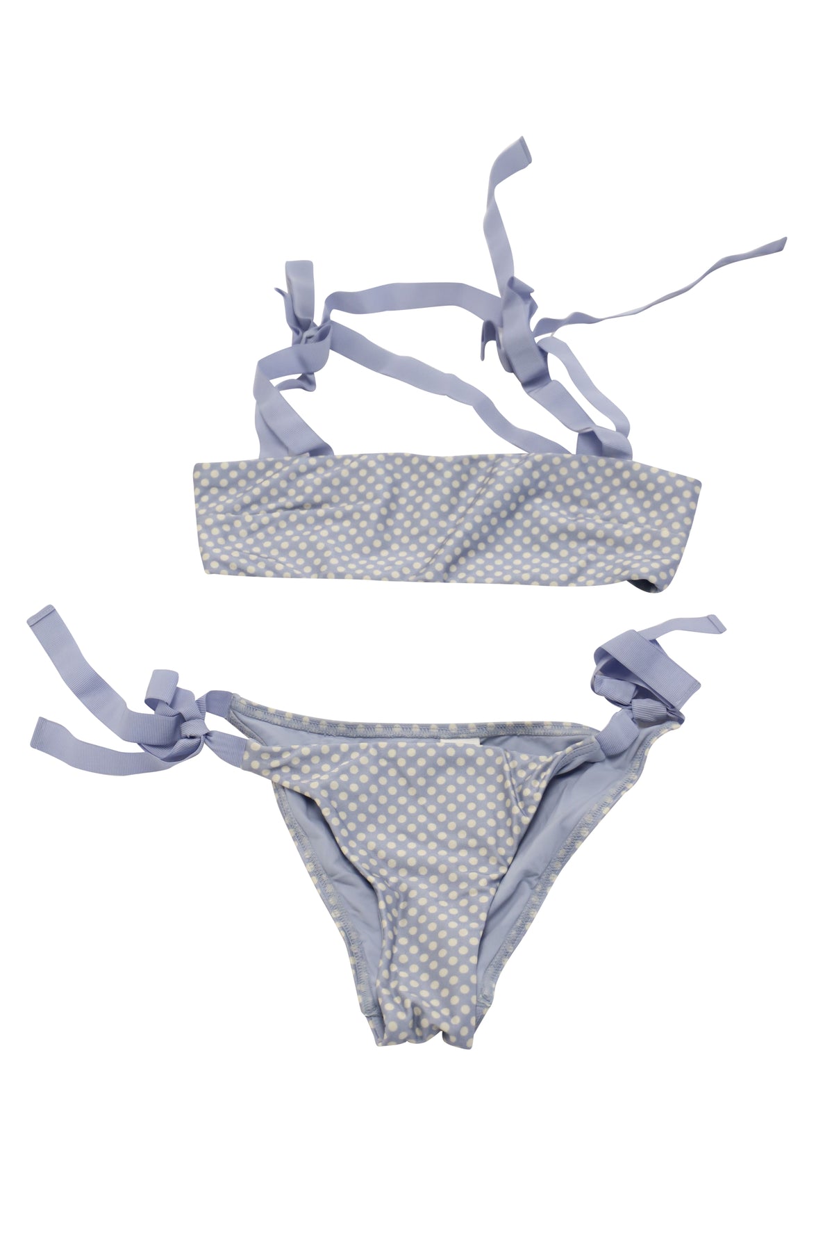 Zimmermann Polka Dot Bikini aus blauem Polyamid