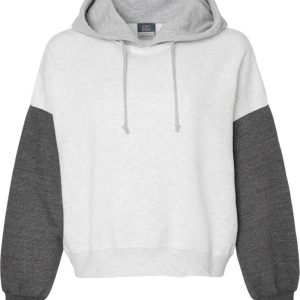 MV Sport Damen verklagt Fleece colorblocked crop Kapuze Sweatshirt