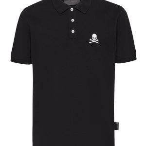 schmale Passform Poloshirt ss Totenkopf 7644993519676