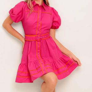 PARADISE FOUND gewebtes Minikleid