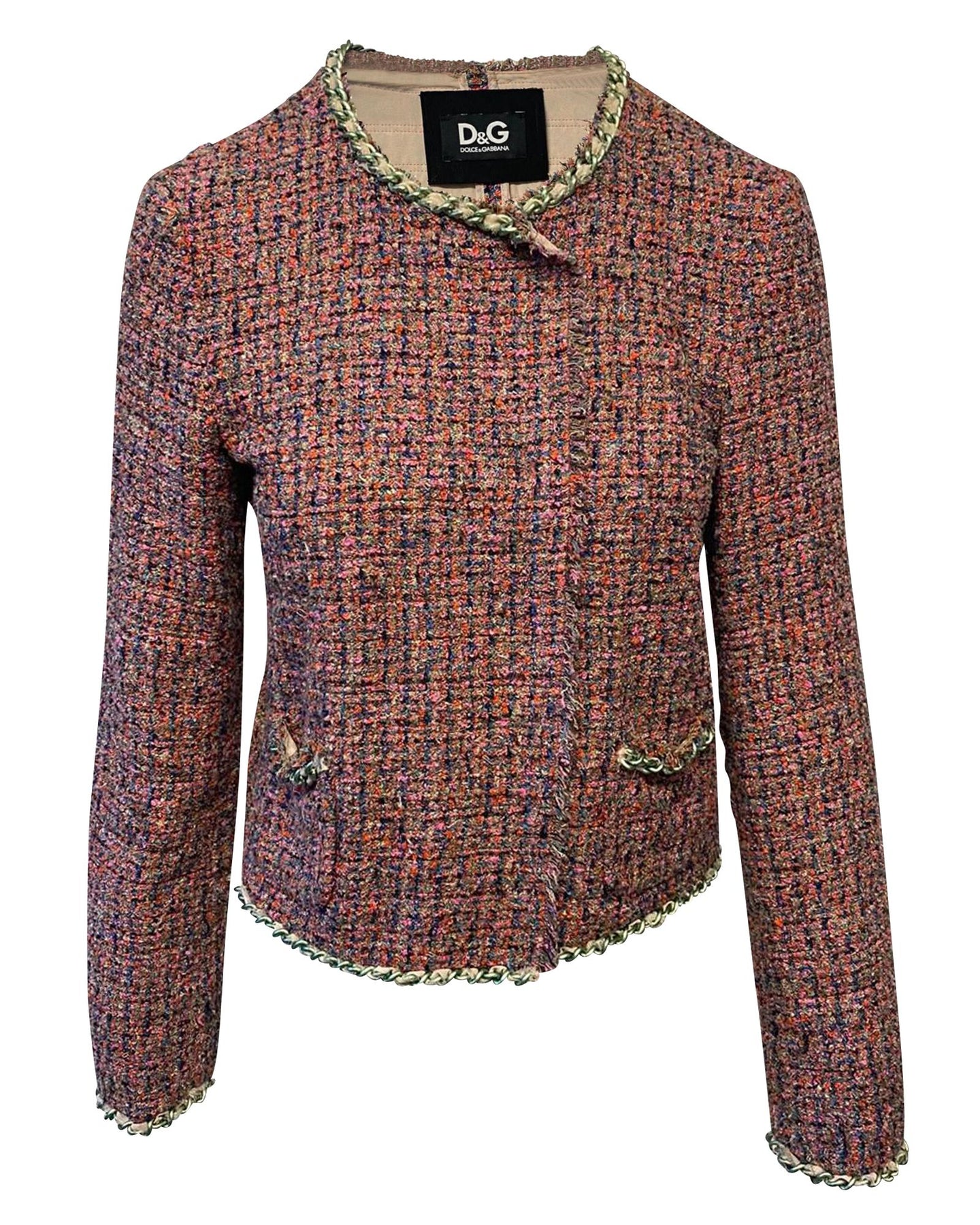 Dolce & Gabbana Abendjacke aus rosa Tweed