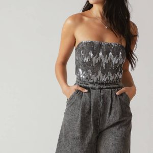 DELICATE TOUCH Denim Overall