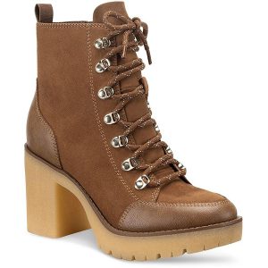 Lennonn Block Ferse Knöchel Kampf & mit Schnürschuhe