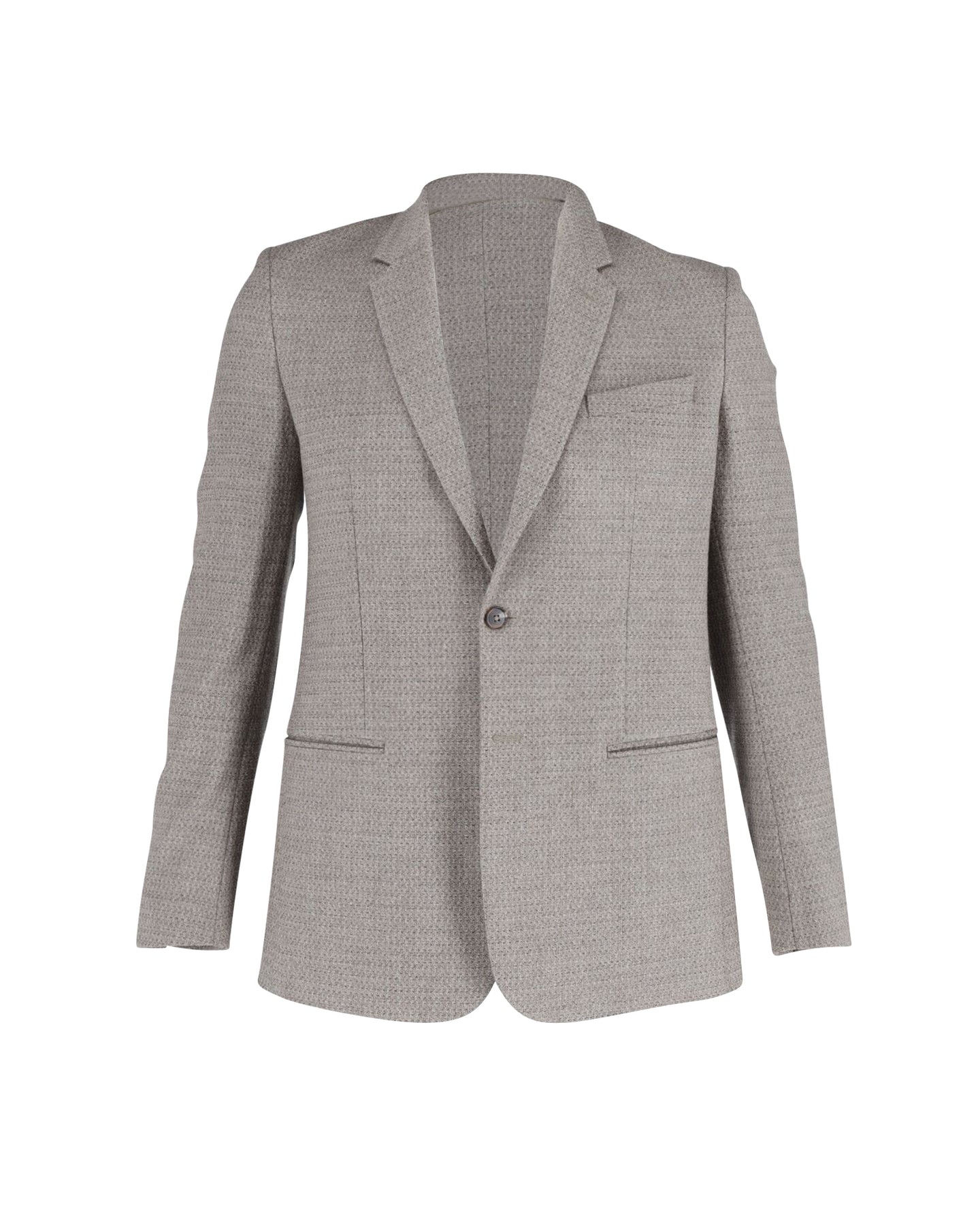 Einreihige Jacke von Maison Margiela aus grauer Wolle