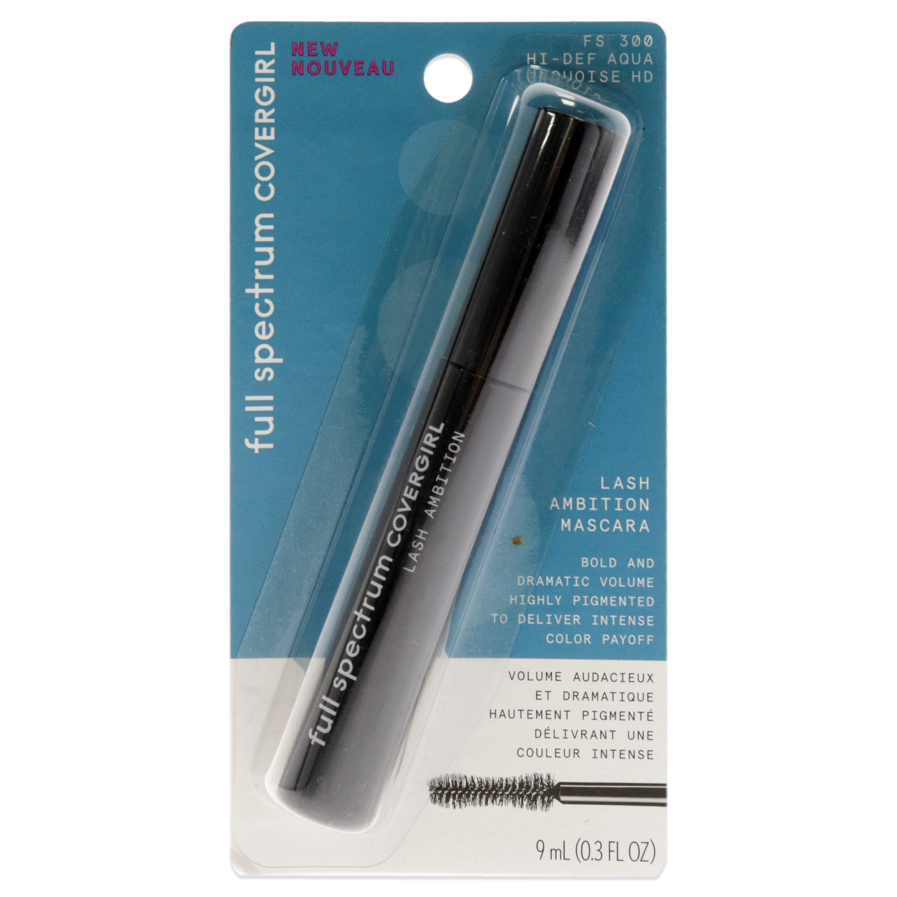Full Spectrum Lash Ambition Mascara – 300 Hi-Def Aqua von CoverGirl für Damen – 0,3 oz Mascara