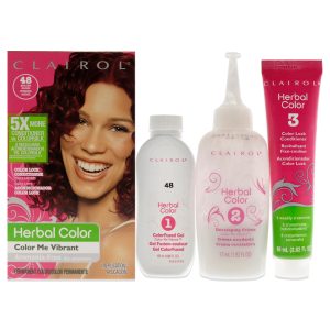 Kräuteressenzen Farbe mir lebendige permanente Farbe – 048 braune Rosinen von Clairol für Unisex – 1 Anwendung Haarfarbe