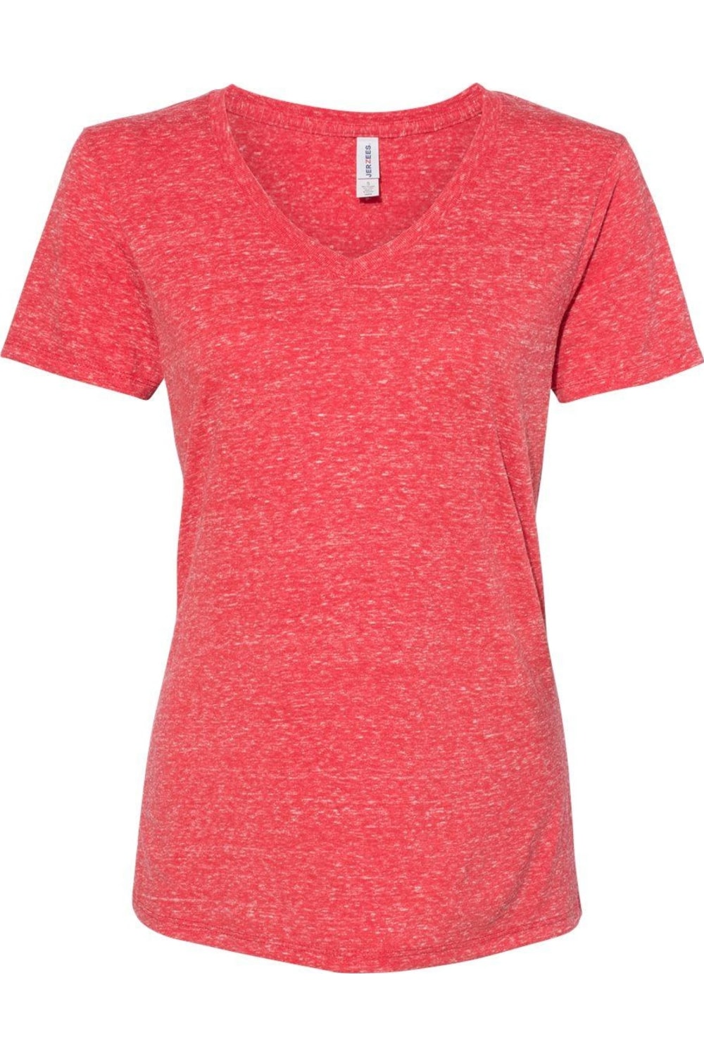 JERZEES Damen Snow Heather Jersey V-Ausschnitt T-Shirt