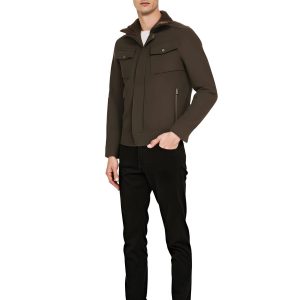 Wollmischung Kaltes Wetter Trucker Jacke