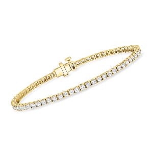 Ross-Simons labor-grown Diamant Tennisarmband in 18kt Gold über Sterling