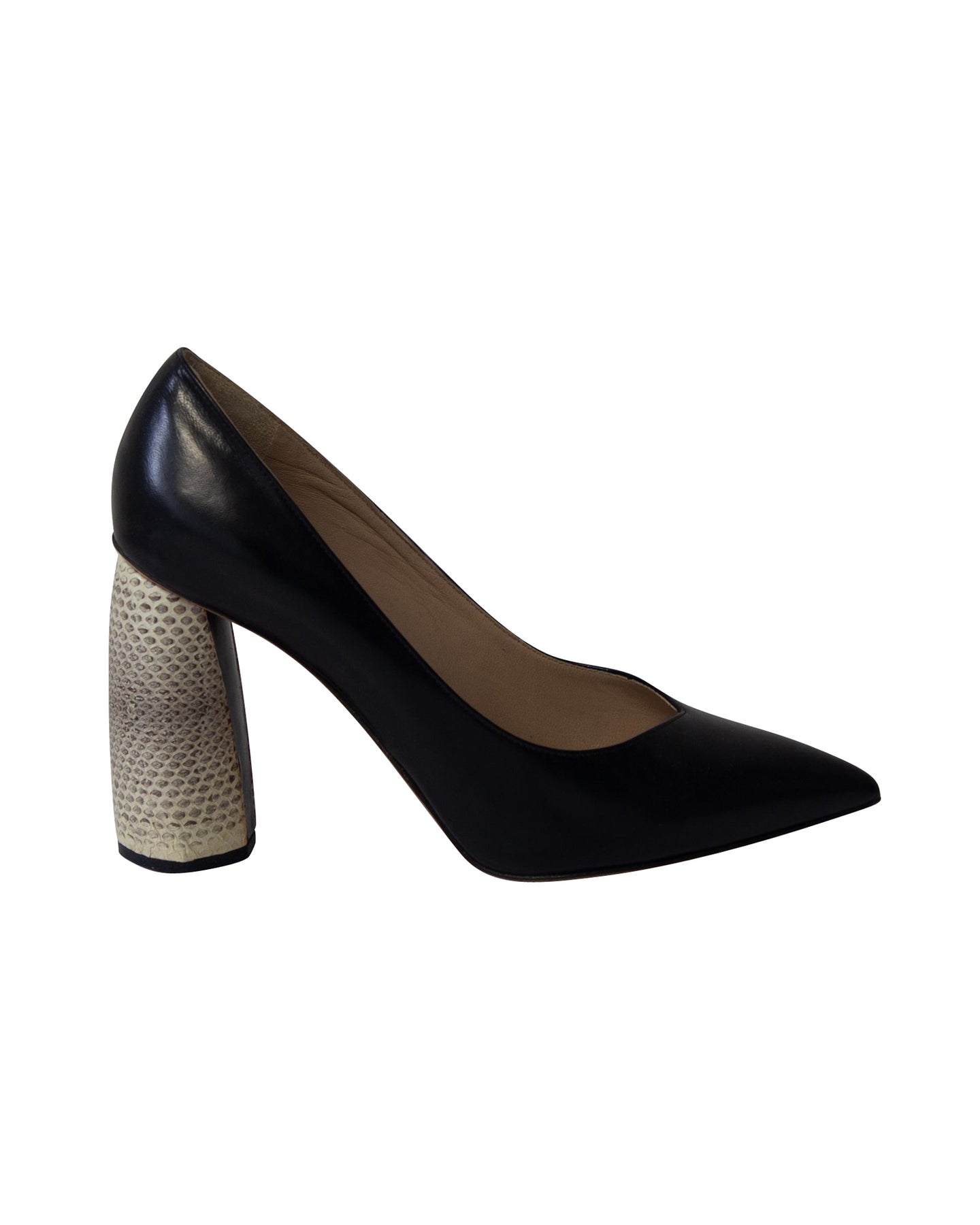 Marc Jacobs Drucken Block Heel Sandalen aus schwarzem Leder