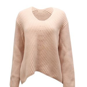 Acne Studios Deborah L-Wolle Pullover aus rosa Wolle