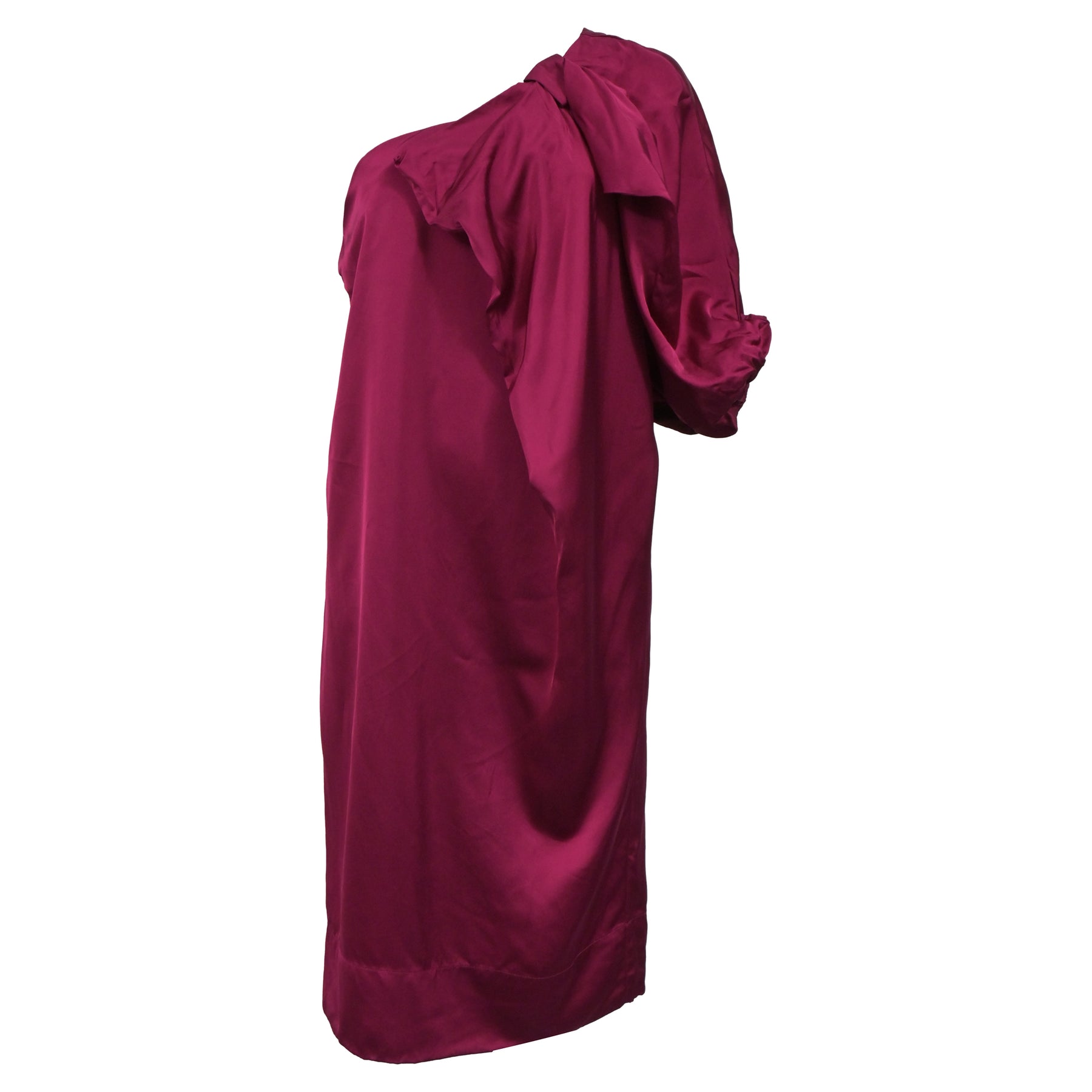 Stella McCartney Einschultriges Kleid aus rosa Viskose