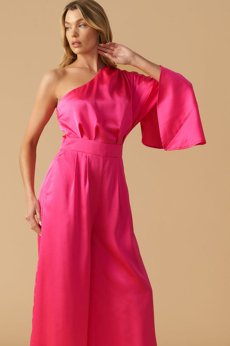 DOWN MEMORY LANE gewebt SATIN Jumpsuit