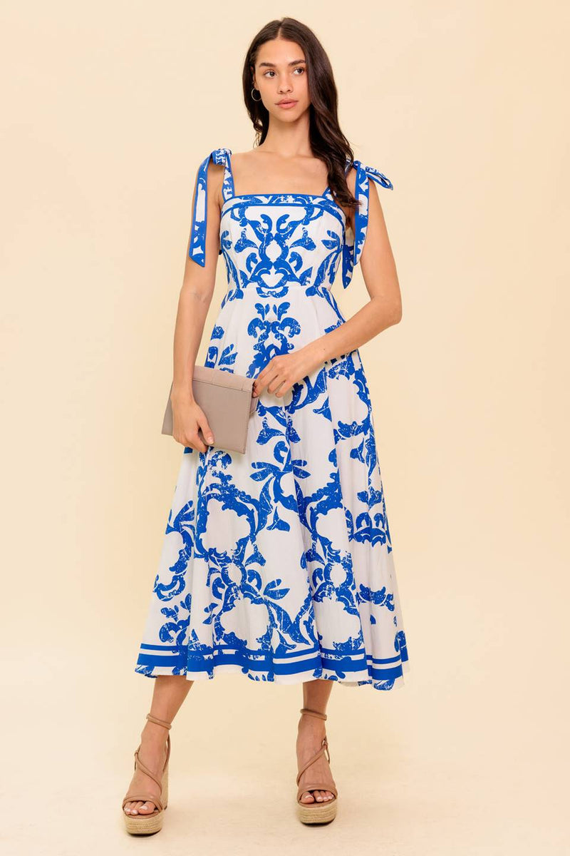 ADAIR PASSPORT ZUM SUN gewebt MIDI Kleid