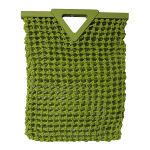 Bottega Veneta Point Macramé Tote in Chartreuse Gummi