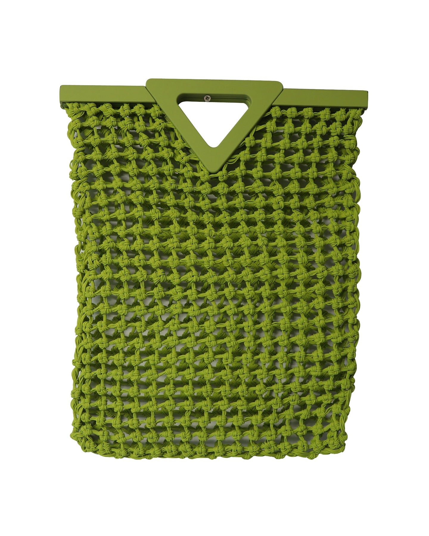 Bottega Veneta Tasche Point Macramé aus Chartreuse-Gummi