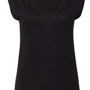 Next Level Damen Festival ärmellos tief V-Ausschnitt T-Shirt 7823691415612