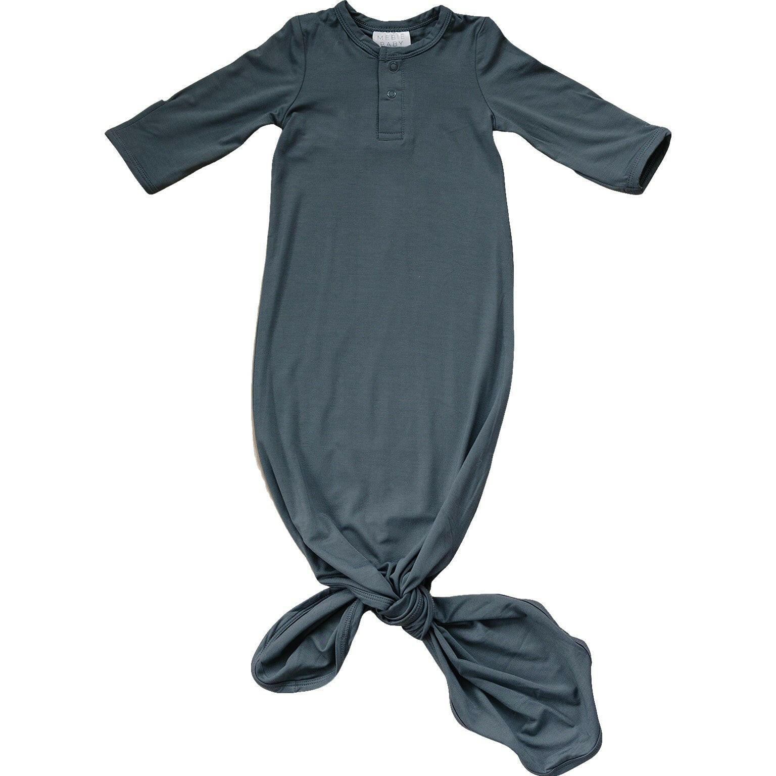 Anthrazit Bambus Knotenkleid