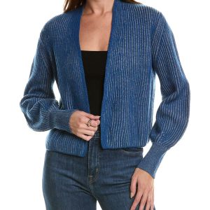 Forte Kaschmirgeflechte Wolle & Kaschmirgebleide Strickjacke