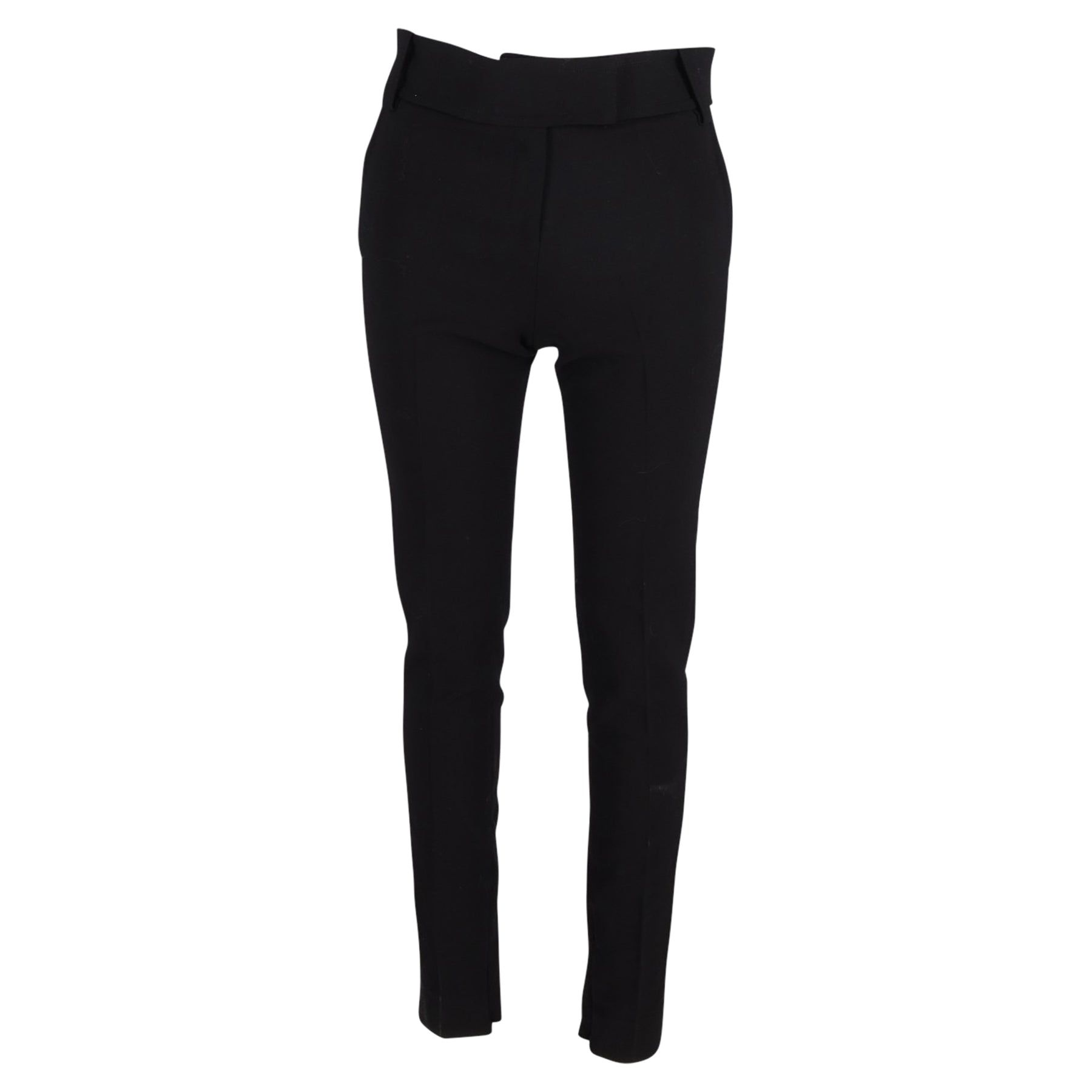 Khaite Dresdner Skinny-Leg Hose aus Krepp in Schwarz