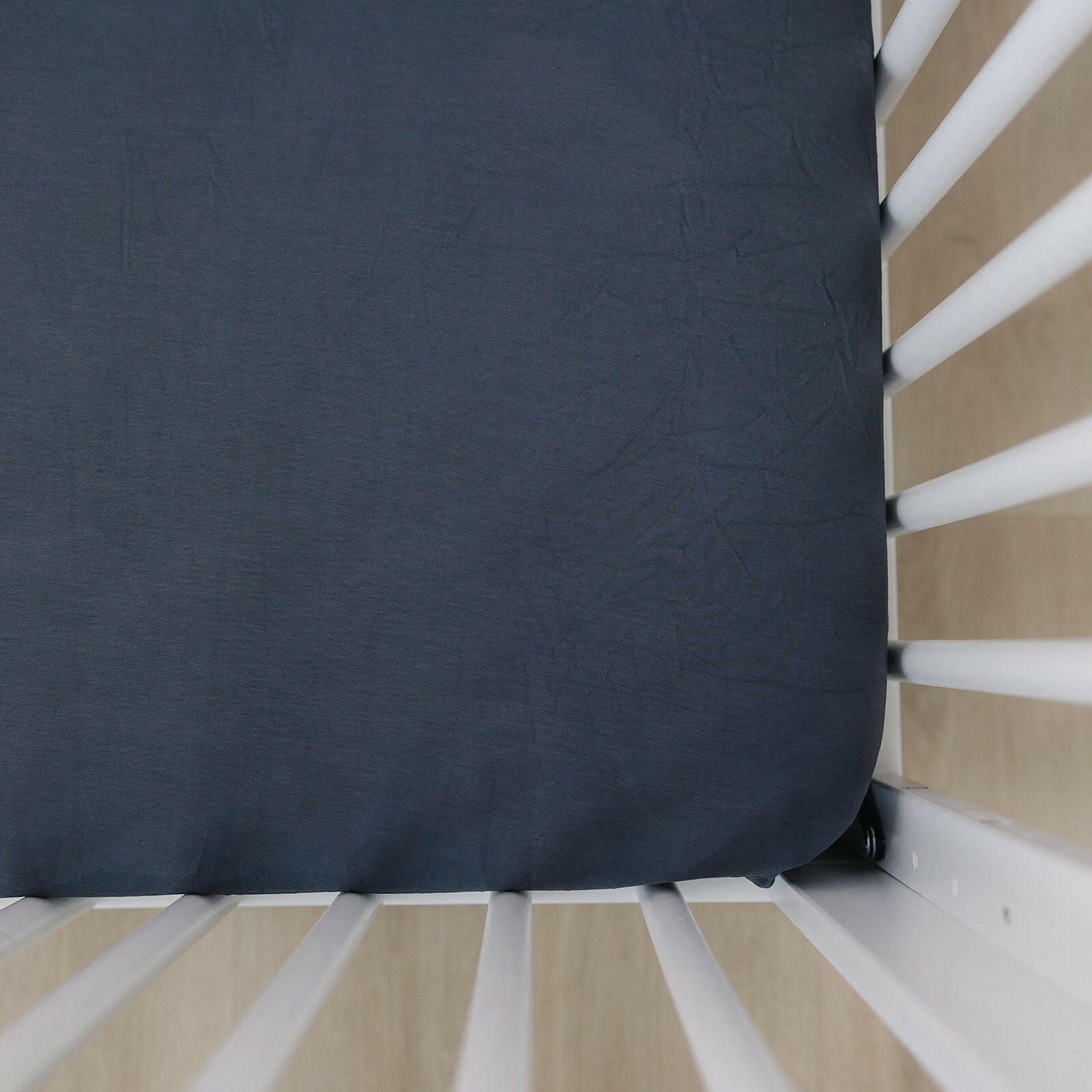 Anthrazit Bambus Stretch Krippe Blatt