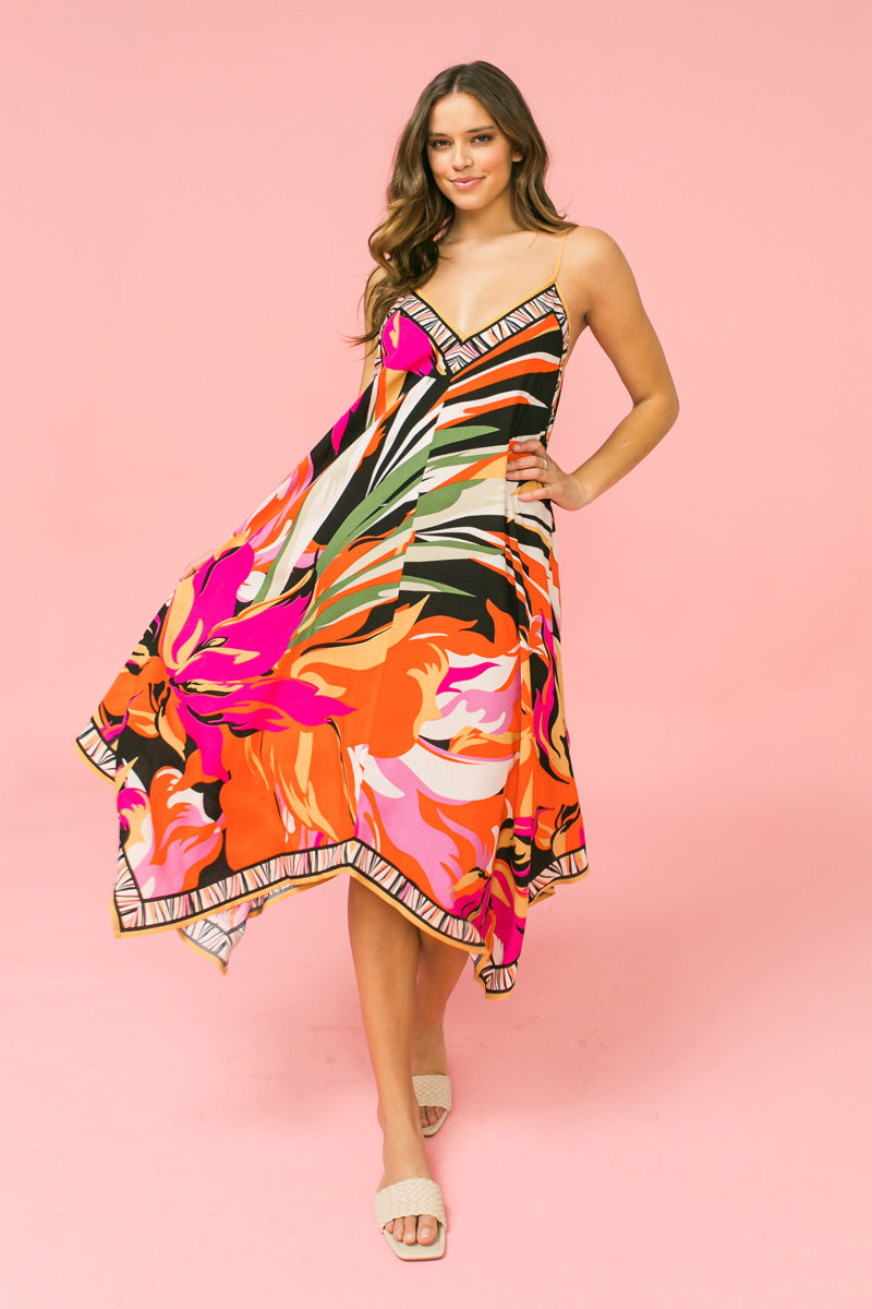EINFACH MELODY mit Blumenmuster HANKY KLEID