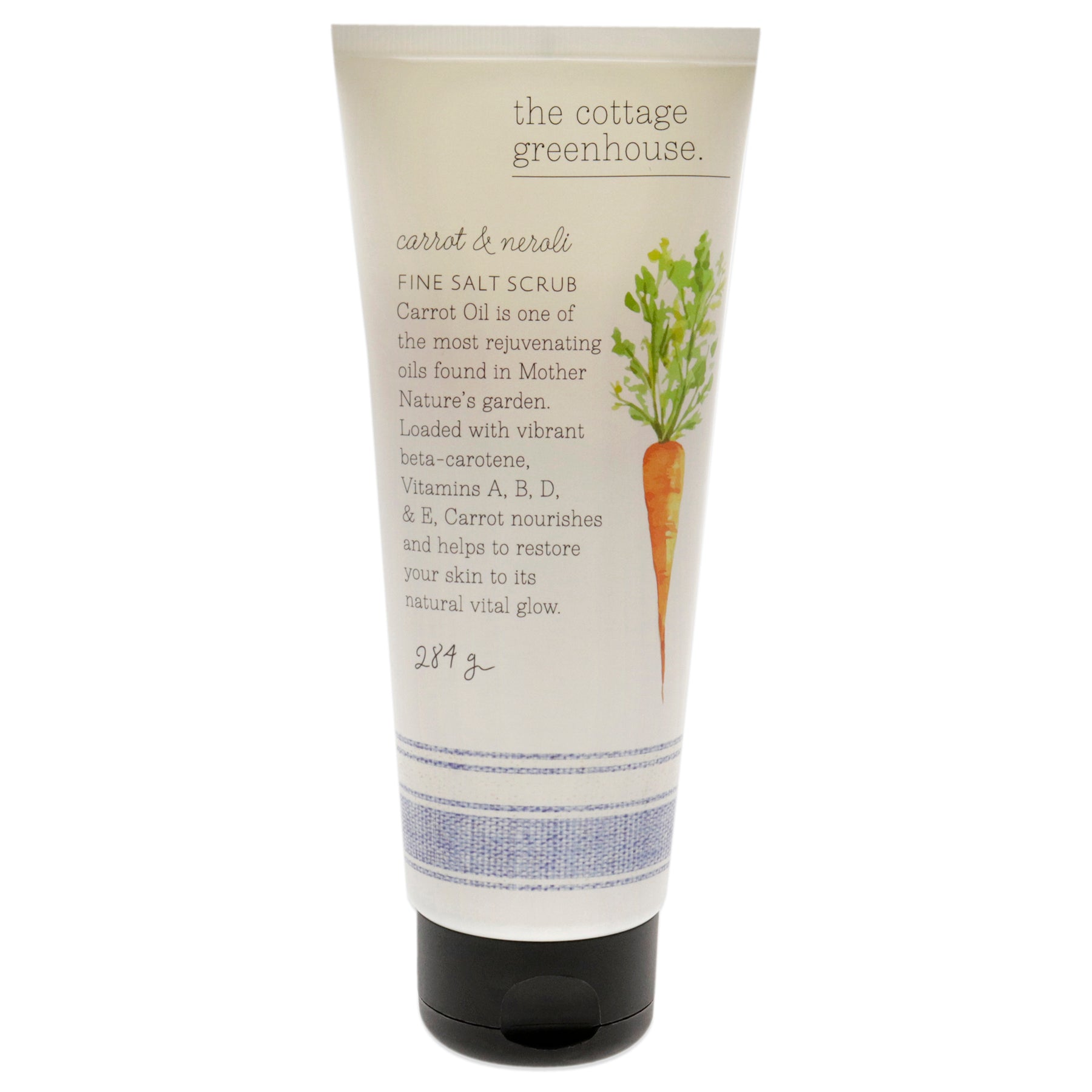 Feines Salz Scrub – Karotten und Neroli von The Cottage Greenhouse für Unisex – 10 oz Scrub